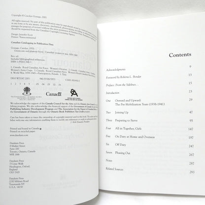 GREATCOATS AND GLAMOUR BOOTS, Canadian Women at War 1939-1945, by Carolyn Gossage (2001 1st Ed.)