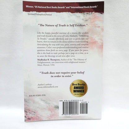 SOMETHING TO PONDER, Reflections From Lao Tzu's "Tao Te Ching", by Colin D. Mallard, Ph.D., 2012