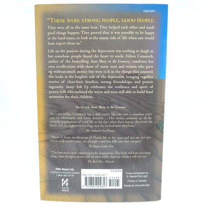 SUNNY SIDE UP, Fond Memories of Prairie Life in the 1930's, by Eileen Comstock (2001 1st Ed.)