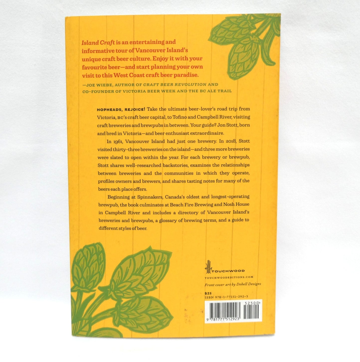 ISLAND CRAFT, Your Guide to the Breweries of Vancouver Island, by Jon C. Stott (2019 1st Ed.)