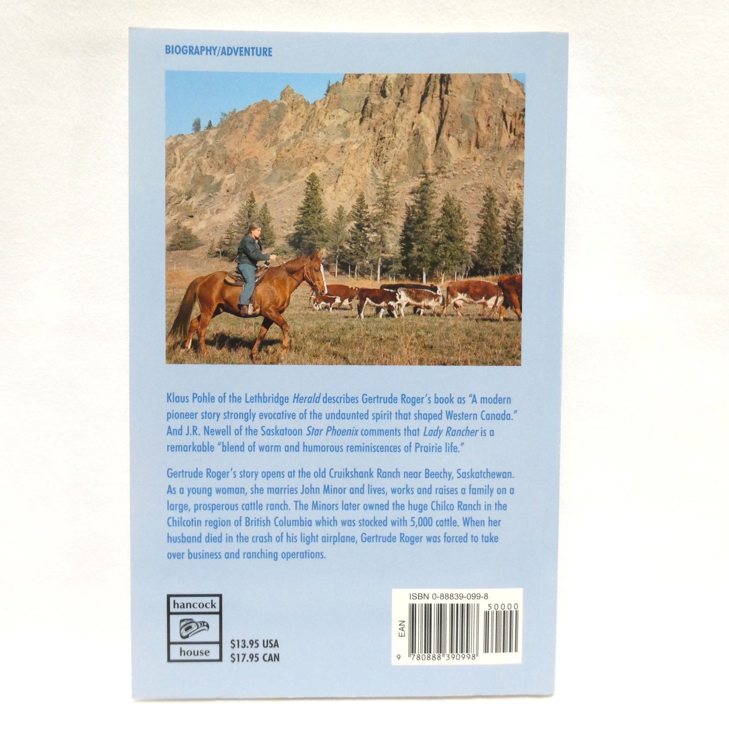 LADY RANCHER, A Modern Pioneer Story by Gertrude Minor Roger (2000 1st Ed.)