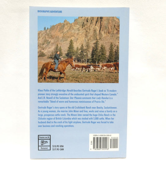LADY RANCHER, A Modern Pioneer Story by Gertrude Minor Roger (2000 1st Ed.)