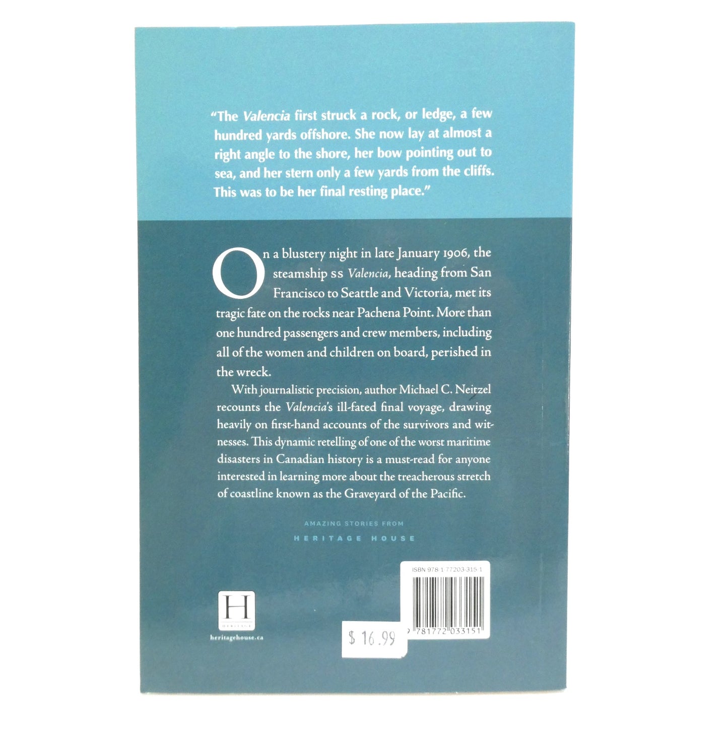 THE FINAL VOYAGE OF THE VALENCIA, by Michael C. Neitzel  (2020 1st Ed.)