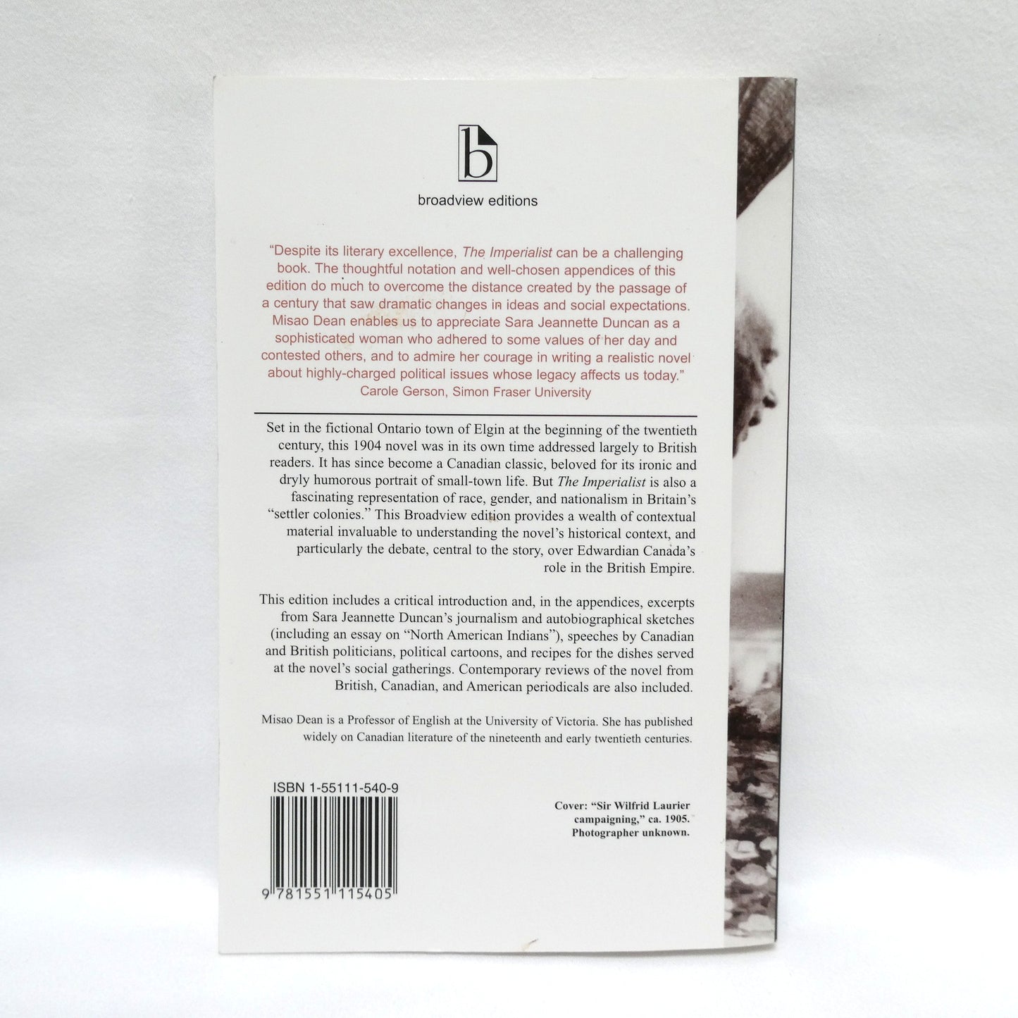 THE IMPERIALIST, A Novel by Sara Jeannette Duncan, Edited by Misao Dean (2005 1st Ed.)