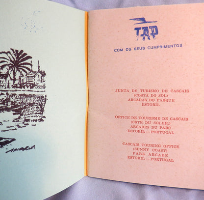 Vintage Pocket Guide to Estoril, PORTUGAL Hotels, Pensions, & Restaurants Guide, 1957