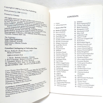 BIRDS OF VICTORIA and Vicinity, by Robin Bovey, Wayne Campbell, Bryan Gates (1989 1st Ed.)