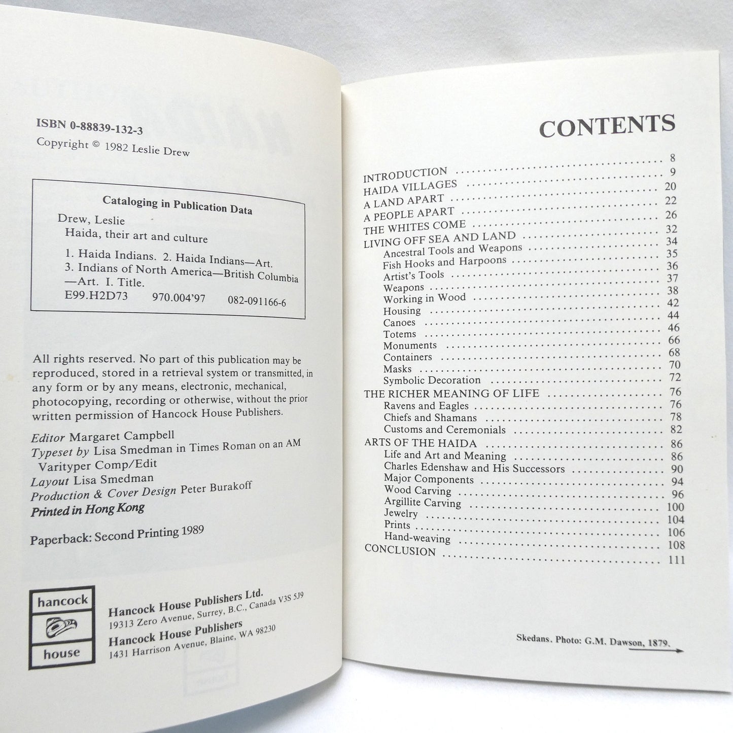 HAIDA, Their Art and Culture, by Leslie Drew (1982 1st Ed.)
