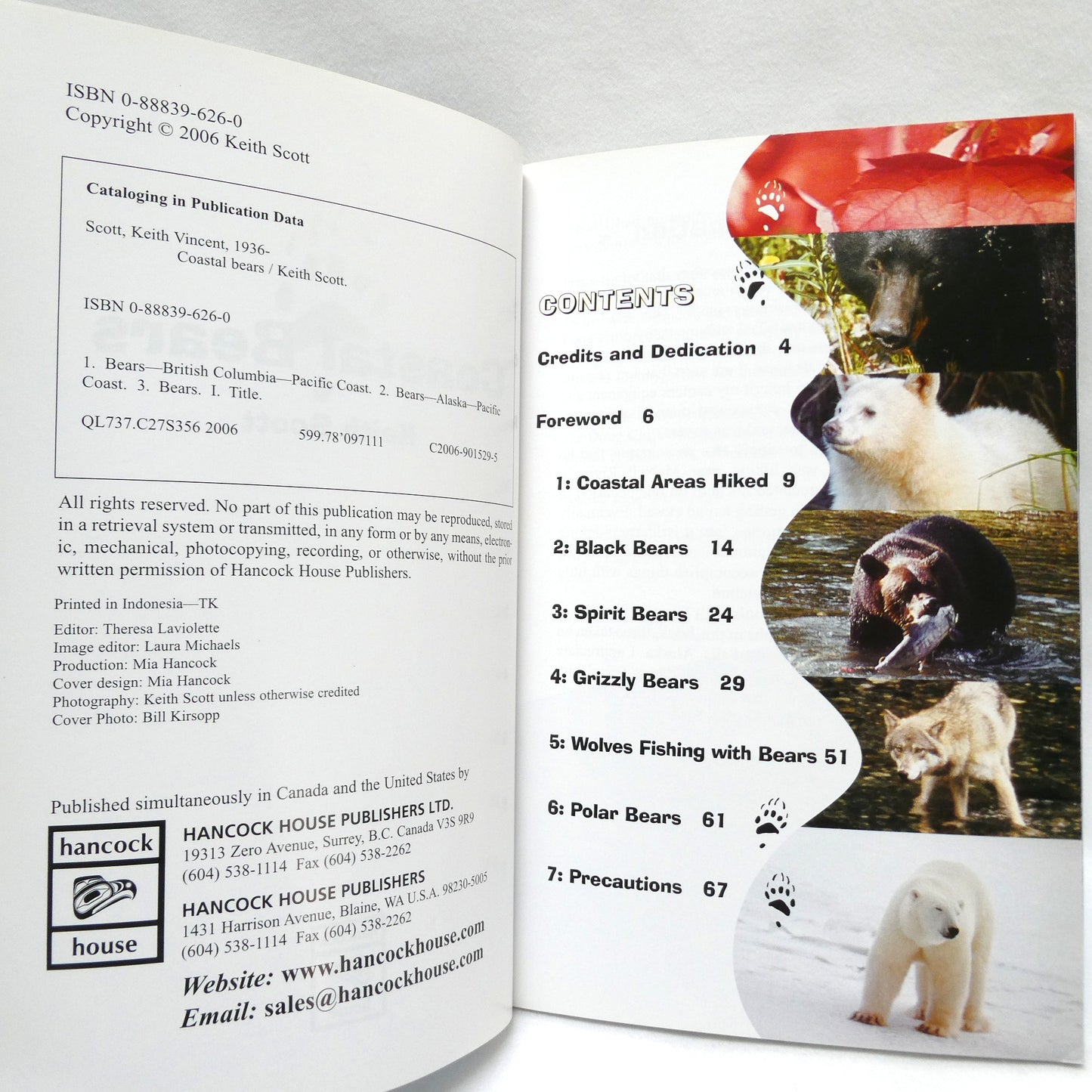 COASTAL BEARS, by "The Bear Man" Keith Scott (2006 1st Ed.)