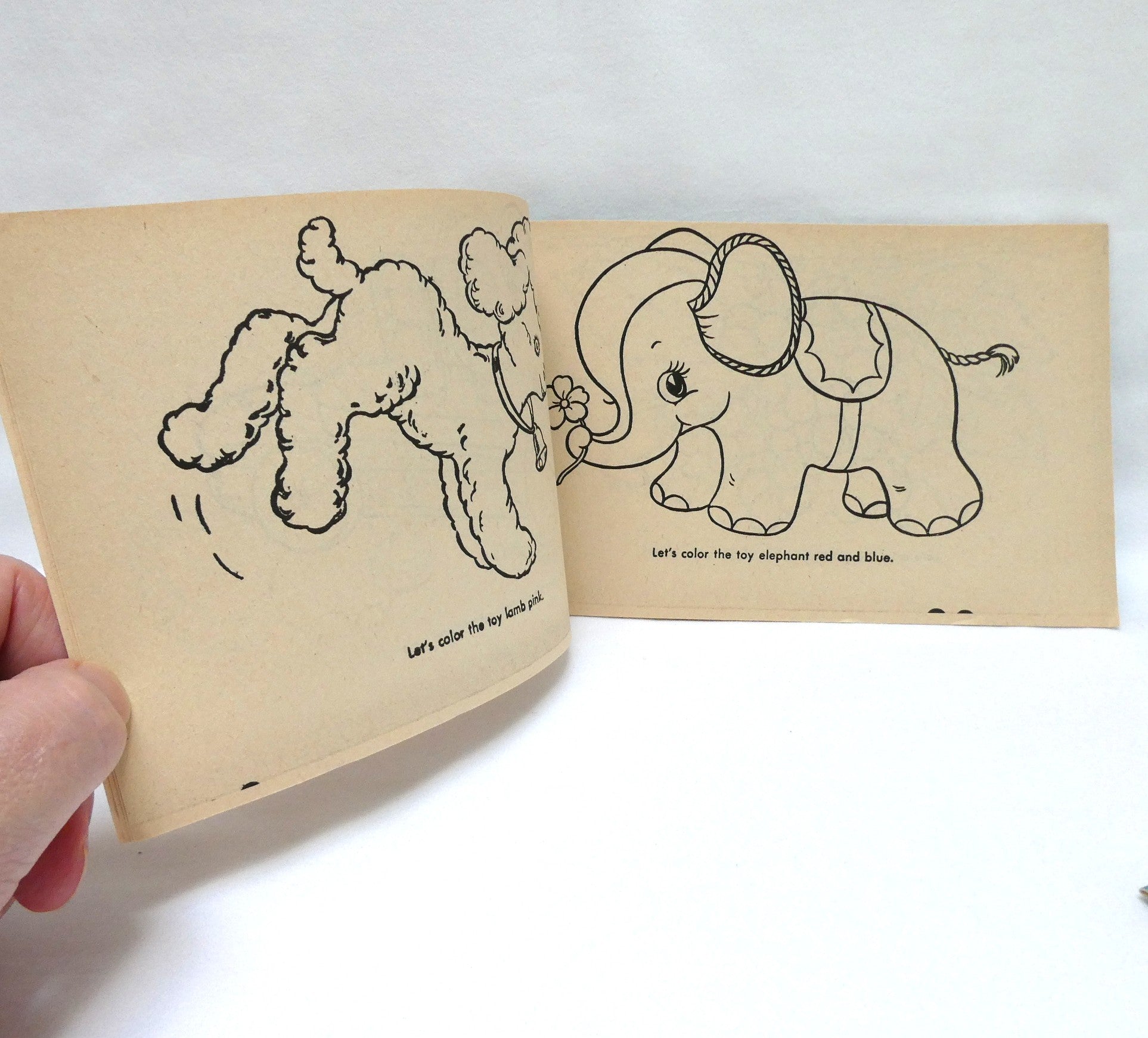 Vintage Mid-Century Children's Coloring and Activity Book Set, 10