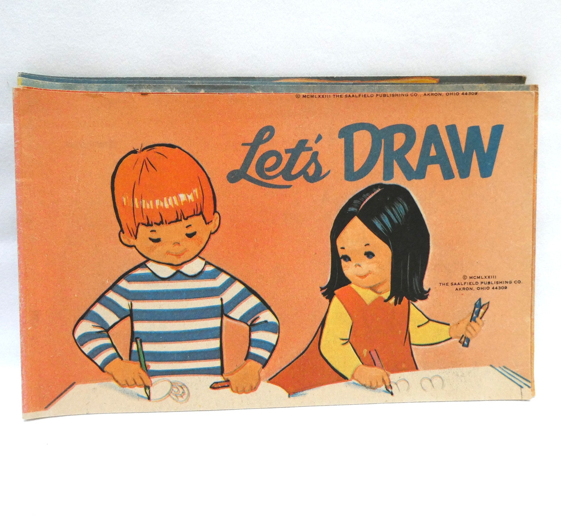 Vintage Mid-Century Children's Coloring and Activity Book Set, 10