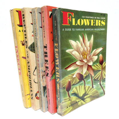 GOLDEN NATURE GUIDES: Mid-Century Pocket Reference Books on INSECTS, BIRDS, TREES, FLOWERS or REPTILES and AMPHIBIANS, Priced Individually!