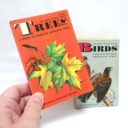 GOLDEN NATURE GUIDES: Mid-Century Pocket Reference Books on INSECTS, BIRDS, TREES, FLOWERS or REPTILES and AMPHIBIANS, Priced Individually!