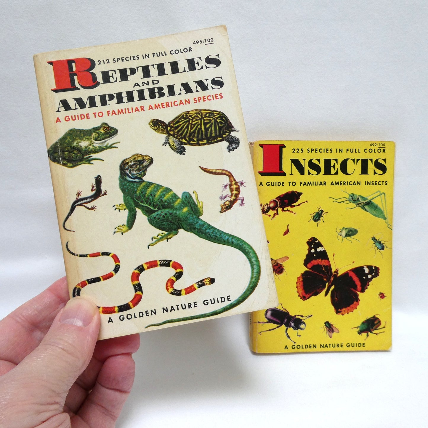 GOLDEN NATURE GUIDES: Mid-Century Pocket Reference Books on INSECTS, BIRDS, TREES, FLOWERS or REPTILES and AMPHIBIANS, Priced Individually!