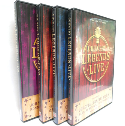 Time Life Presents: The 4-DVD 2005 COUNTRY LEGENDS LIVE, Volumes 1 to 4 in the Concert Video Series