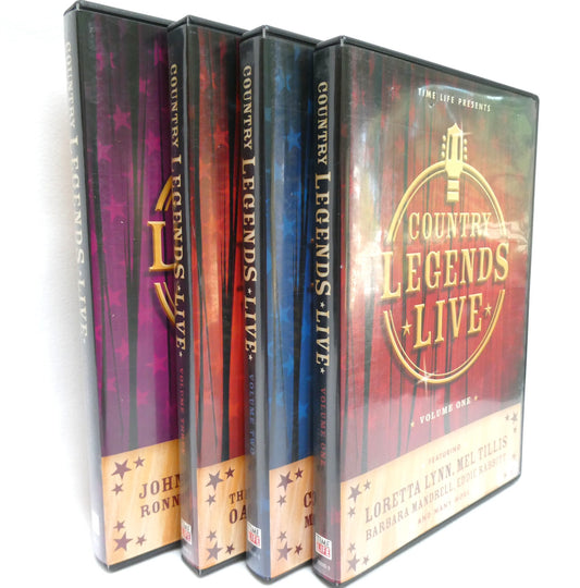 Time Life Presents: The 4-DVD 2005 COUNTRY LEGENDS LIVE, Volumes 1 to 4 in the Concert Video Series