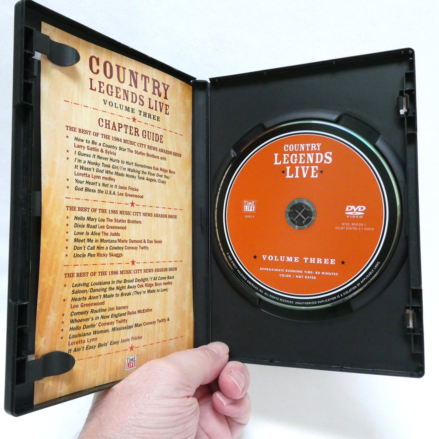 Time Life Presents: The 4-DVD 2005 COUNTRY LEGENDS LIVE, Volumes 1 to 4 in the Concert Video Series