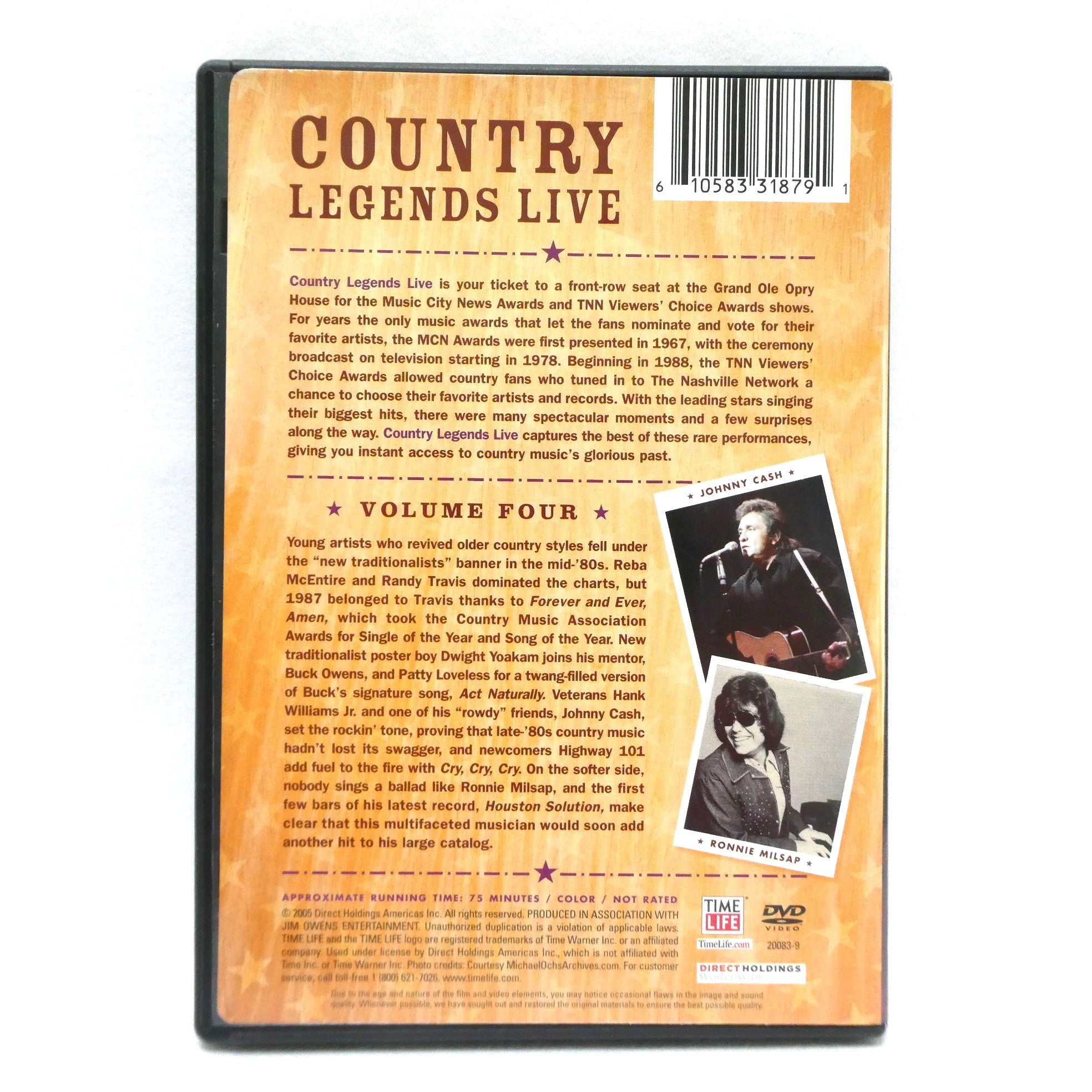 Time Life Presents: The 4-DVD 2005 COUNTRY LEGENDS LIVE, Volumes 1