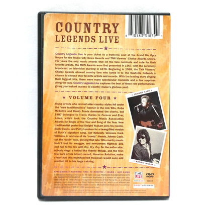 Time Life Presents: The 4-DVD 2005 COUNTRY LEGENDS LIVE, Volumes 1 to 4 in the Concert Video Series