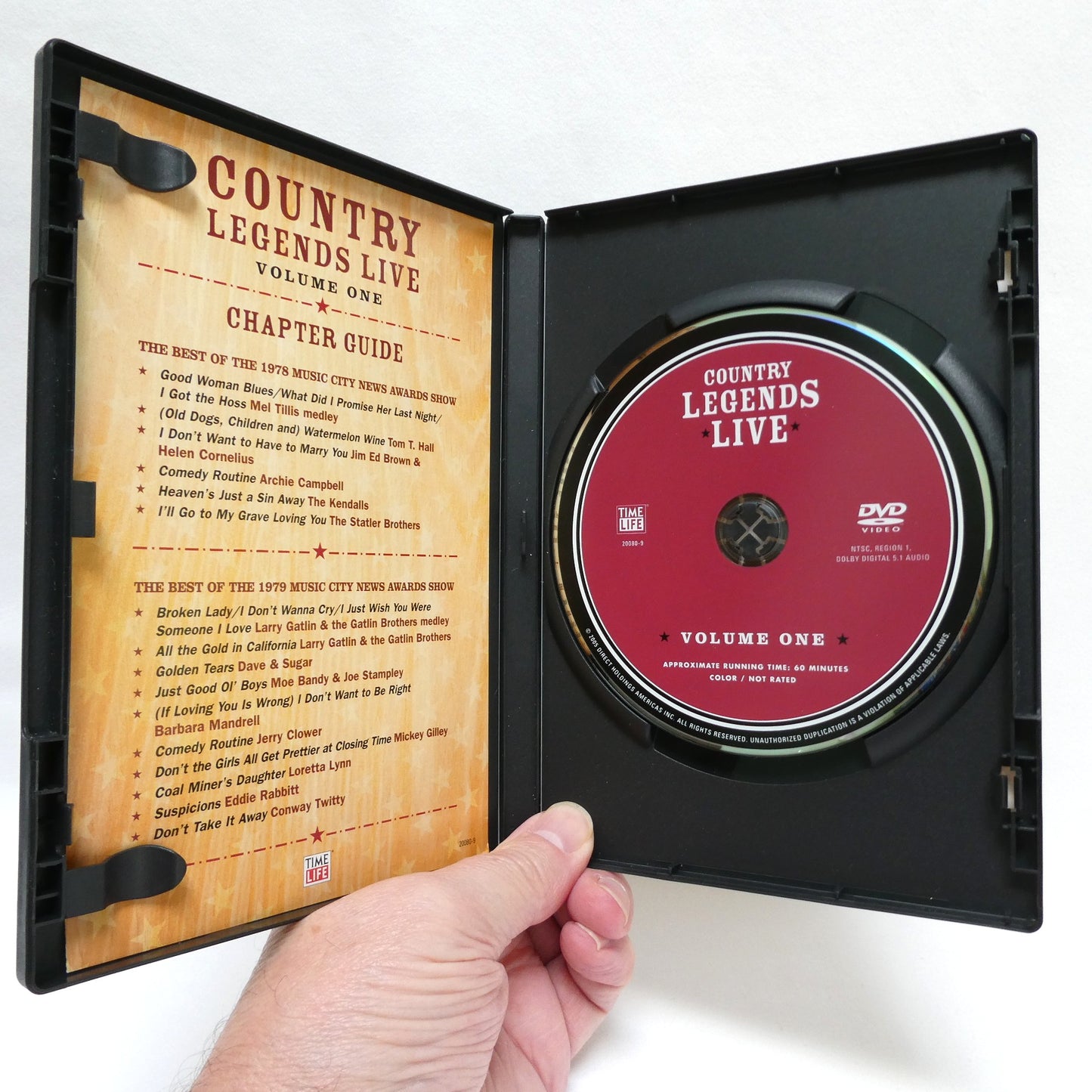 Time Life Presents: The 4-DVD 2005 COUNTRY LEGENDS LIVE, Volumes 1 to 4 in the Concert Video Series