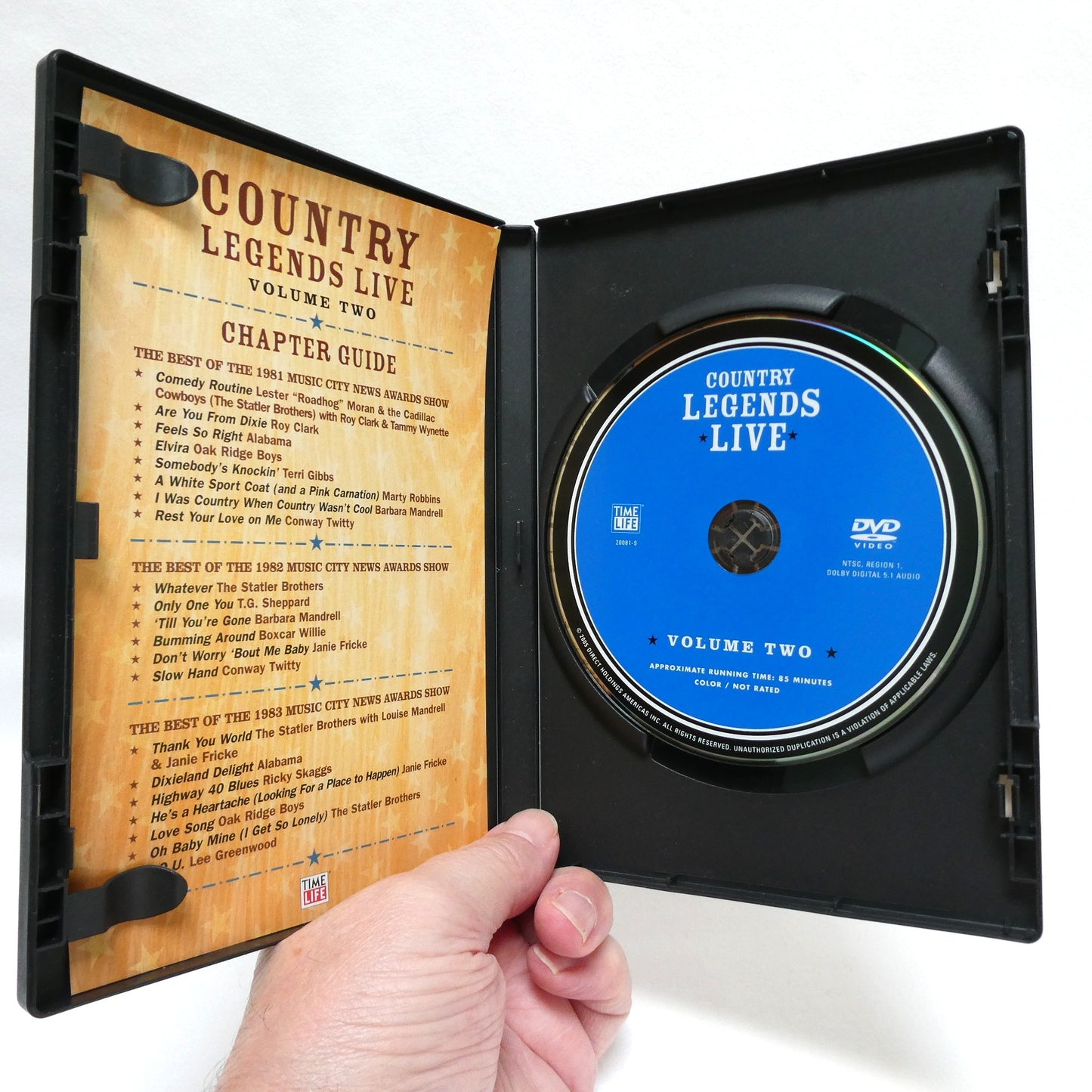 Time Life Presents: The 4-DVD 2005 COUNTRY LEGENDS LIVE, Volumes 1 to 4 in the Concert Video Series