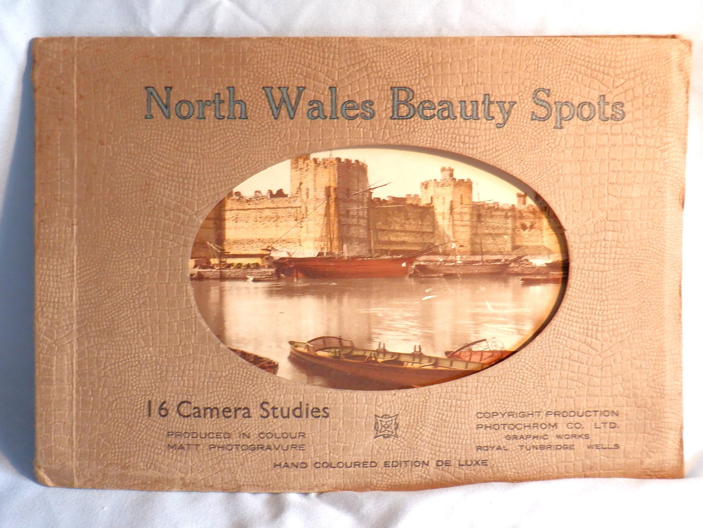 Antique Hand-Tinted Photo Collection of 16 LARGE 6 x 9 inch Camera Studies of NORTH WALES BEAUTY SPOTS, United Kingdom, 1930's