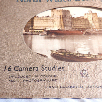 Antique Hand-Tinted Photo Collection of 16 LARGE 6 x 9 inch Camera Studies of NORTH WALES BEAUTY SPOTS, United Kingdom, 1930's