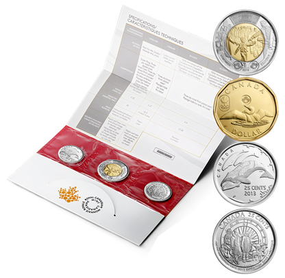 2013-2014 CANADA SPECIAL EDITION 6-COIN Uncirculated Gift Set by The Royal Canadian Mint