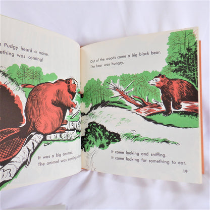 PUDGY, THE BEAVER, by Gene Darby, Illustrated by Edward Miller (1963 1st Ed.)