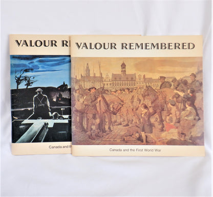 VALOUR REMEMBERED, Canada and WW1, Canada and WW2 (Double Book Package)