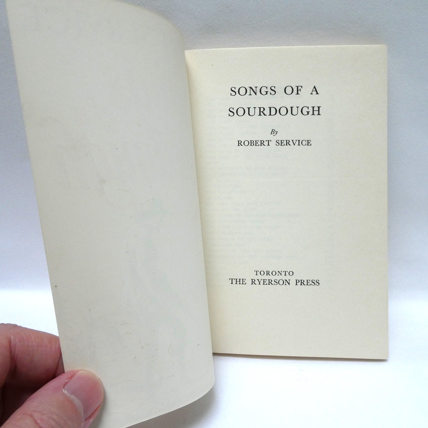 SONGS OF A SOURDOUGH, Poetry by Robert Service, 1962