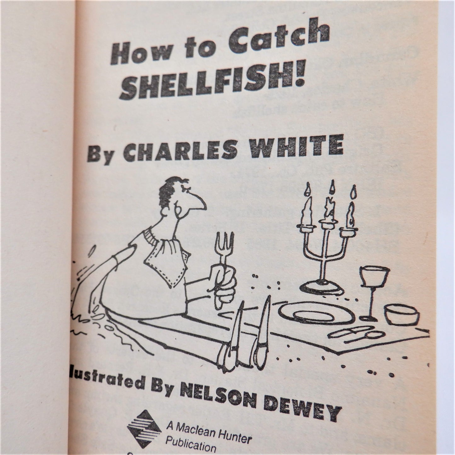 HOW TO CATCH SHELLFISH, A Seashore Guide by Charlie White, 1985