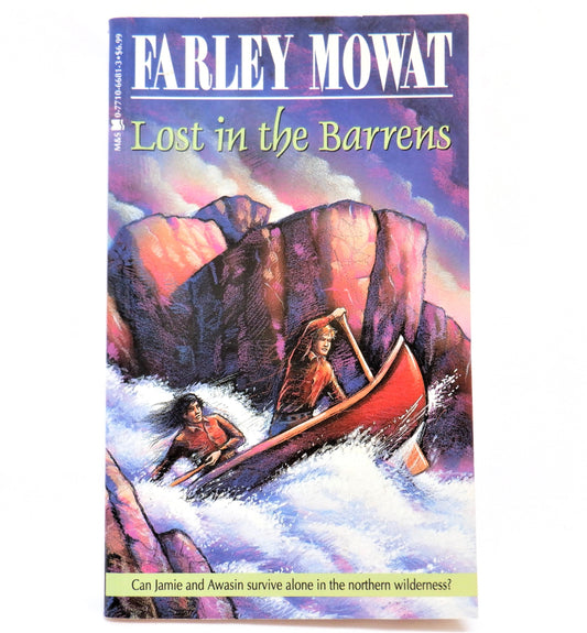 LOST IN THE BARRENS, A Young Reader Arctic Adventure Story, by Farley Mowat, 1997