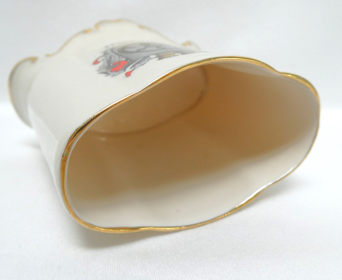 1950's Mid Century BARVARIAN TOOTHPICK HOLDER, Featuring OSNABRUCK Coat of Arms by Crown Barvaria