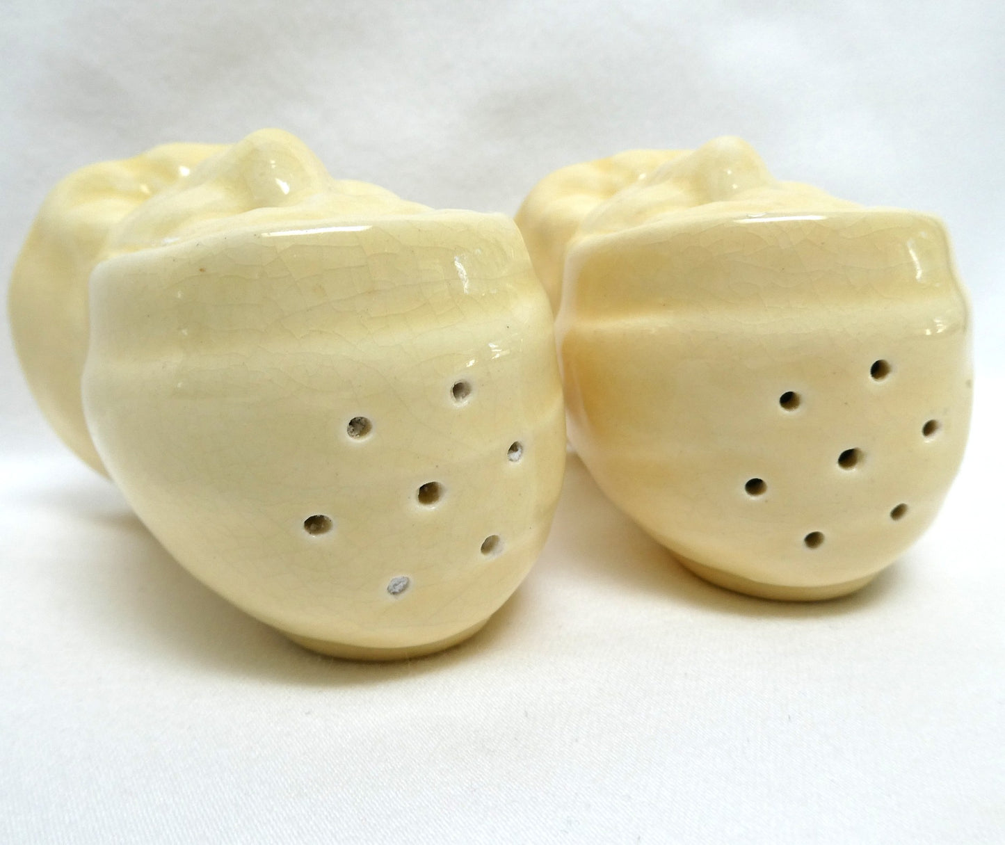 Mid Century SALT and PEPPER SHAKERS, "Old Woman by Cameron Clay Products of Marshall County, West Virginia!