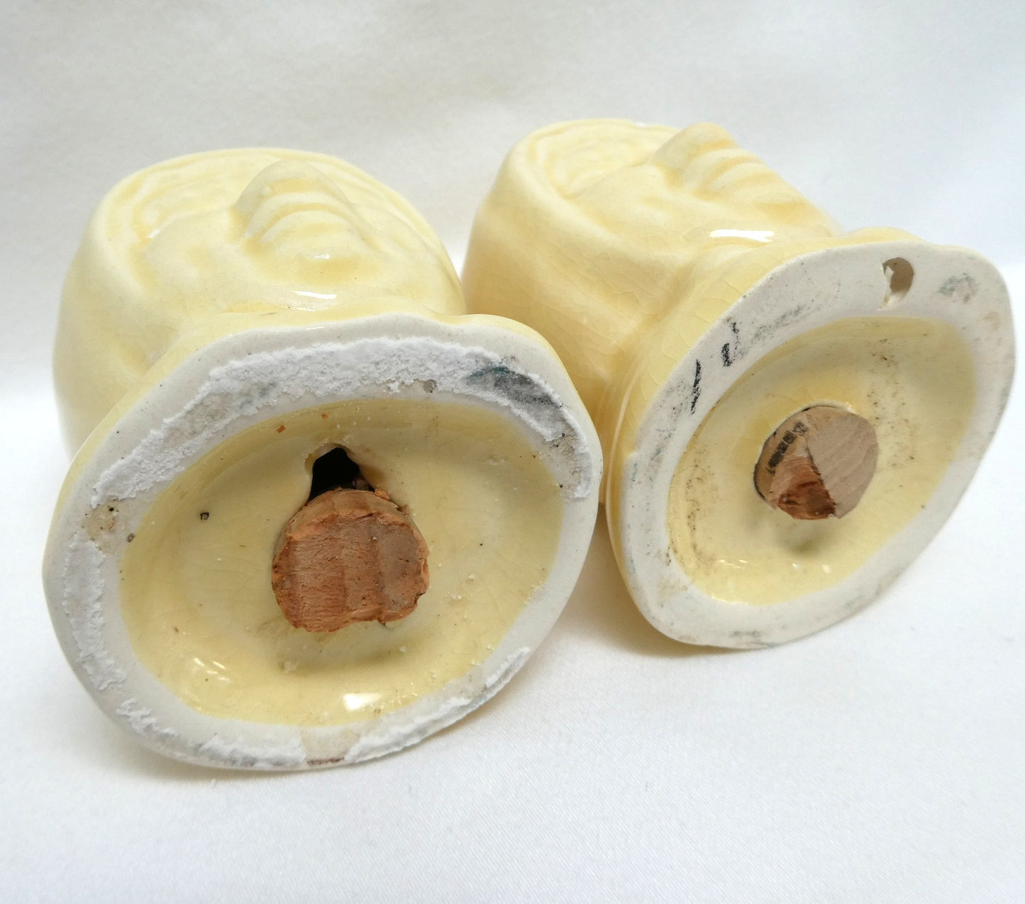 Mid Century SALT and PEPPER SHAKERS, "Old Woman by Cameron Clay Products of Marshall County, West Virginia!