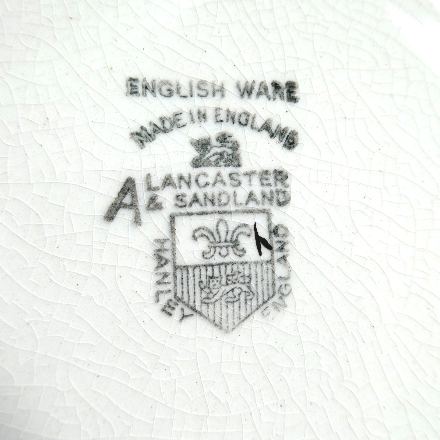 Sandland Silver Lusterware LARGE COVERED BUTTER DISH, by Sandland Ware of England