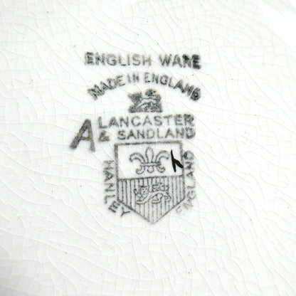 Sandland Silver Lusterware LARGE COVERED BUTTER DISH, by Sandland Ware of England