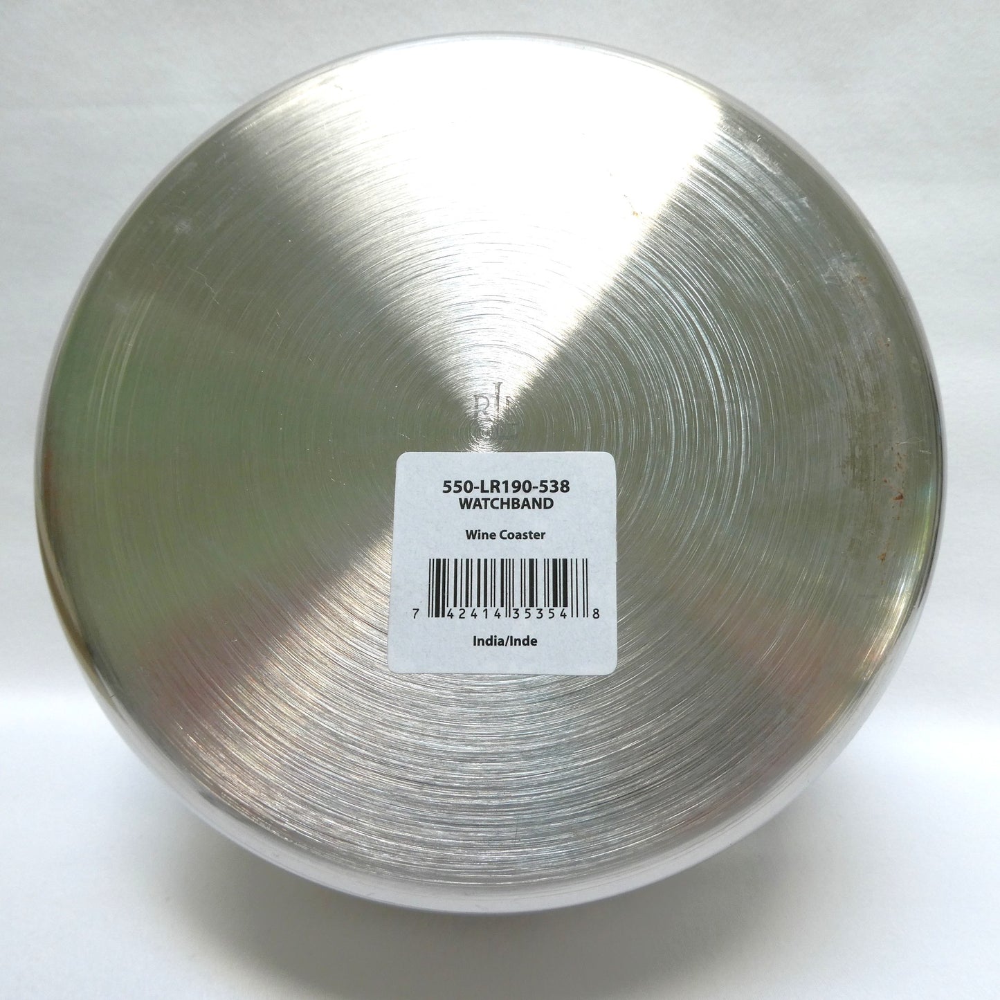 WINE COASTER BY RALPH LAUREN, Indian Stainless Steel 'Watch-Band' Themed, BRAND NEW-OLD STOCK!