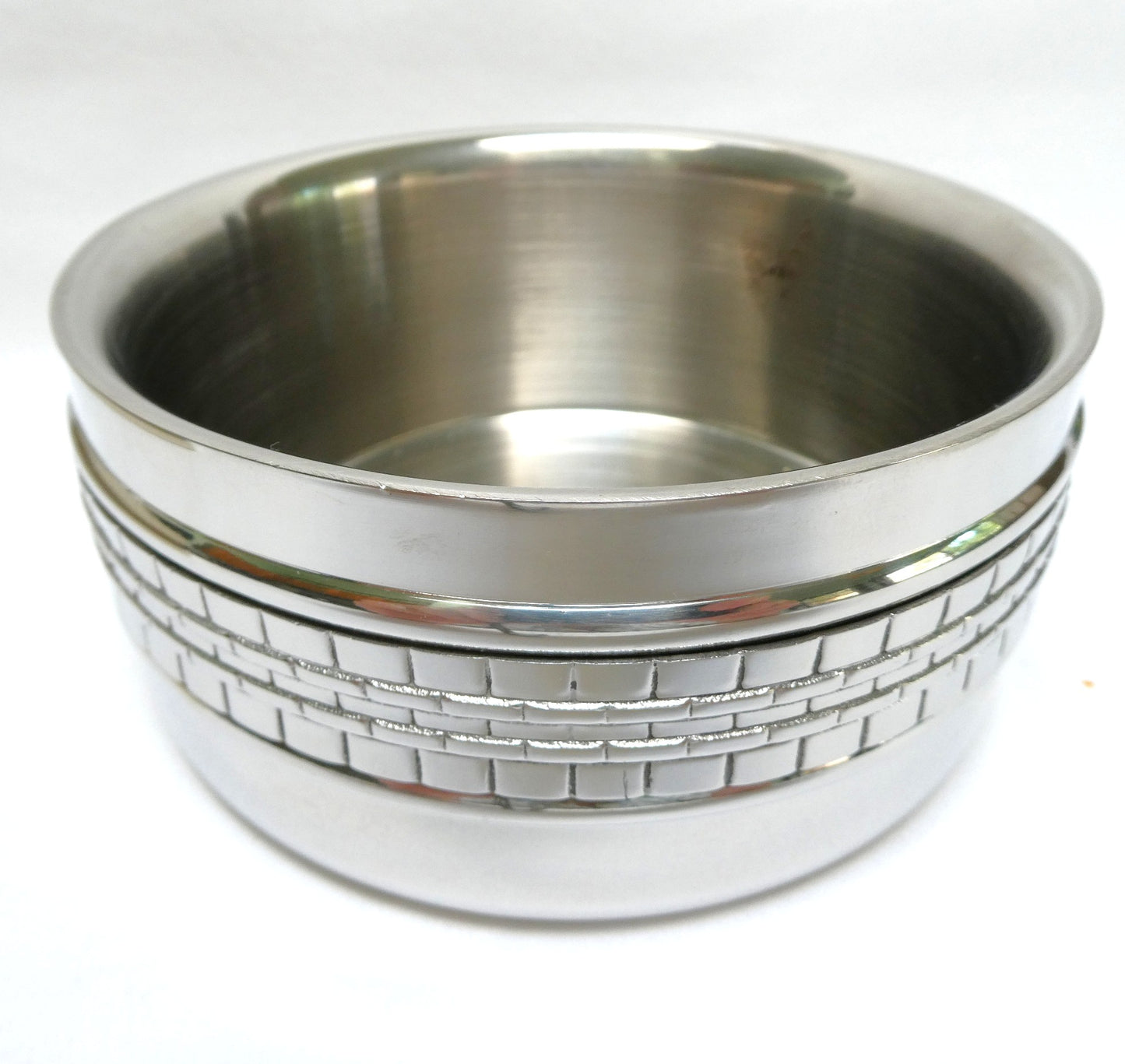 WINE COASTER BY RALPH LAUREN, Indian Stainless Steel 'Watch-Band' Themed, BRAND NEW-OLD STOCK!