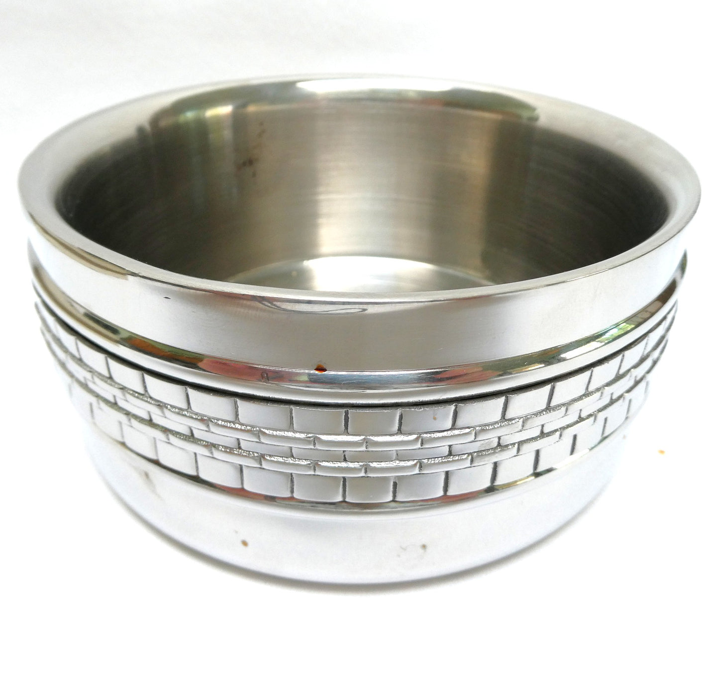 WINE COASTER BY RALPH LAUREN, Indian Stainless Steel 'Watch-Band' Themed, BRAND NEW-OLD STOCK!