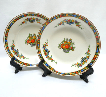 Vintage Small Salad Plate/Fruit Bowls in 'Marjorie' Pareek Pattern by Johnson Brothers of England