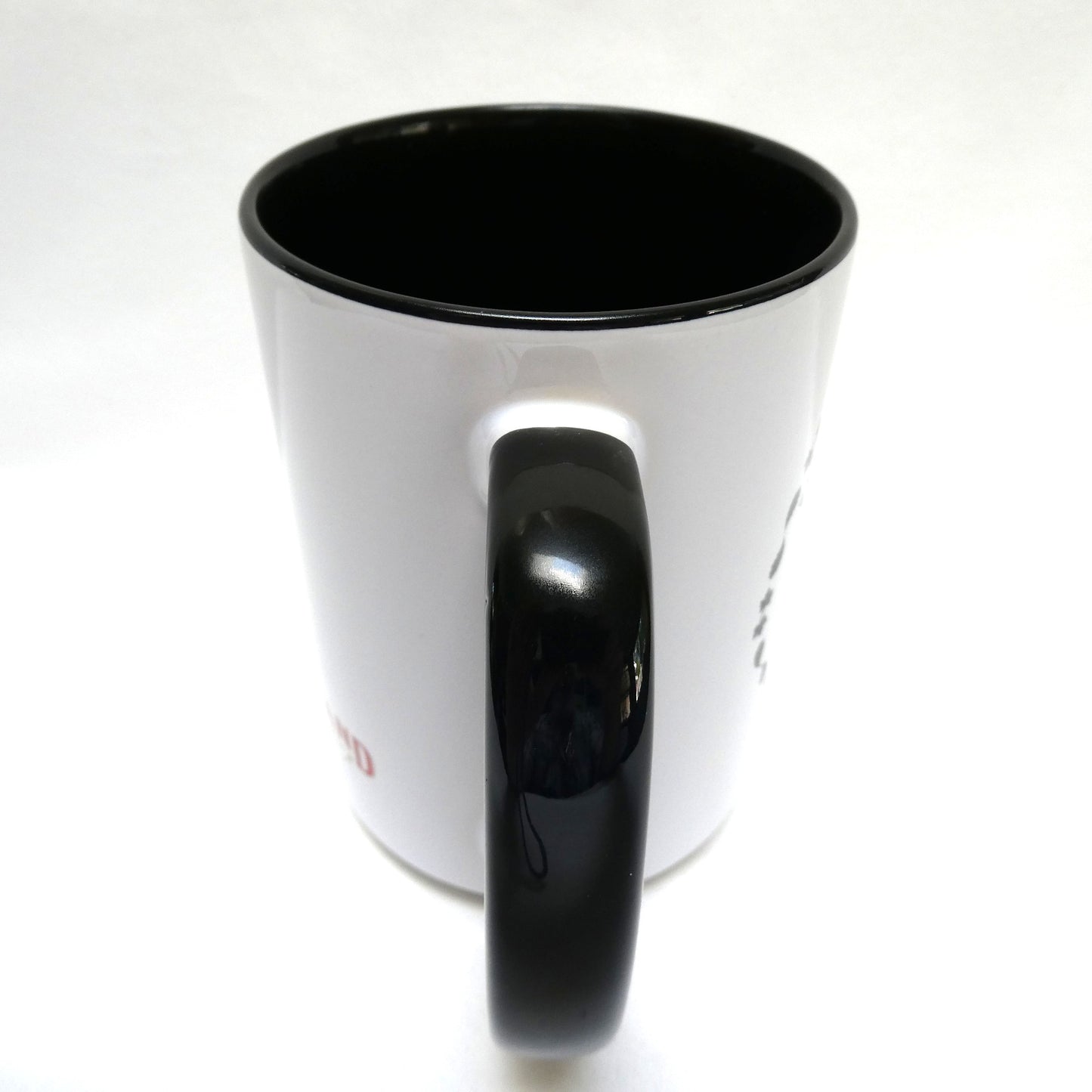 Ceramic Coffee Cup Two-Toned White & Black, Brand New from DODGE CITY ORIGINALS of Cumberland, BC