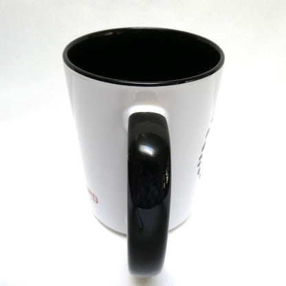 Ceramic Coffee Cup Two-Toned White & Black, Brand New from DODGE CITY ORIGINALS of Cumberland, BC