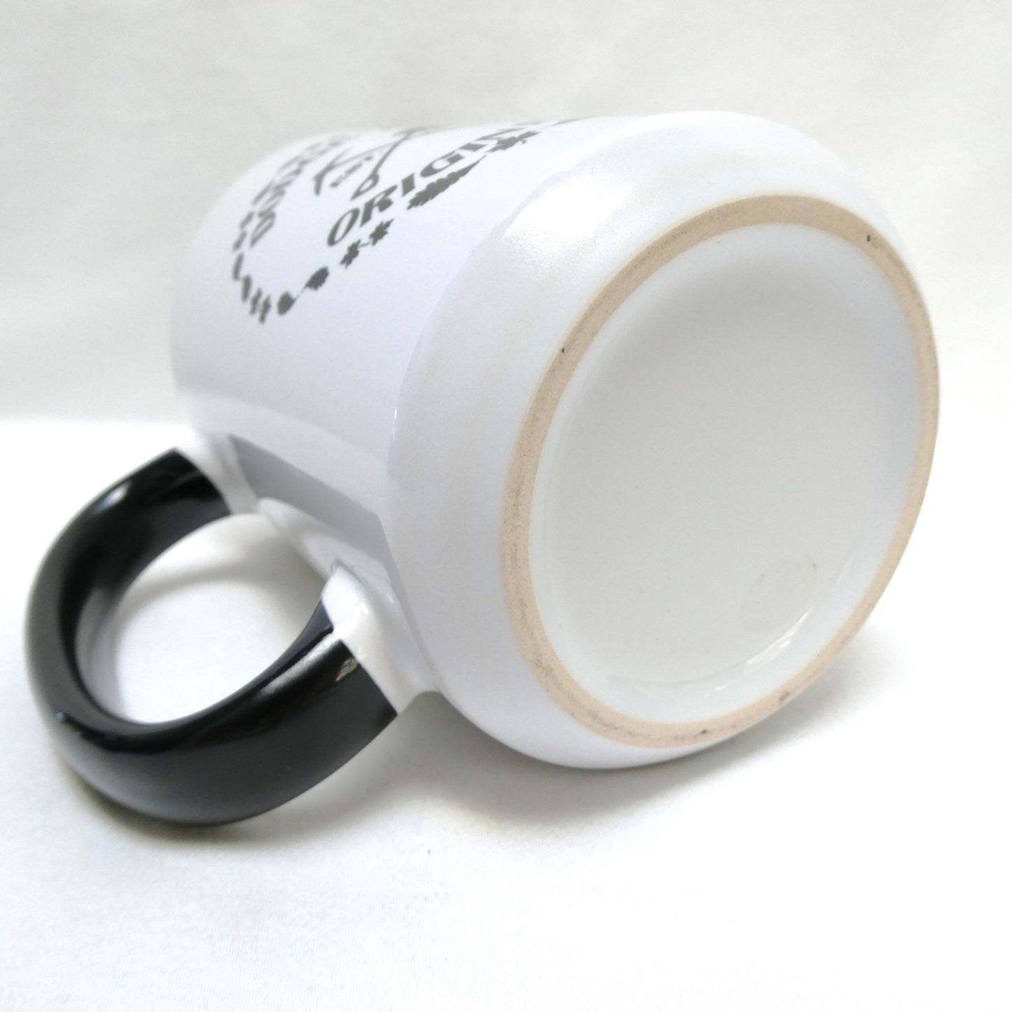 Ceramic Coffee Cup Two-Toned White & Black, Brand New from DODGE CITY ORIGINALS of Cumberland, BC