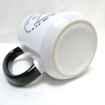 Ceramic Coffee Cup Two-Toned White & Black, Brand New from DODGE CITY ORIGINALS of Cumberland, BC