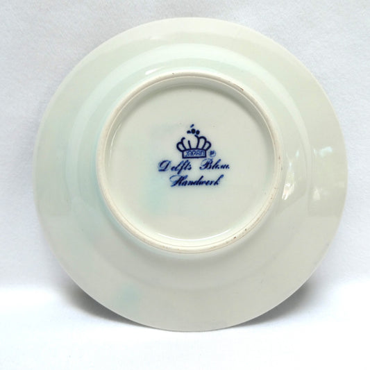 Vintage Delft Blue Hand Painted MINIATURE TRINKET TRAY or Small Plate, and it's marked JAPAN!