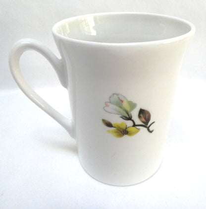 Vintage China Mug by Crown Prince of England: Featuring The Village of CUMBERLAND, B.C. with the B.C. Dogwood Pattern