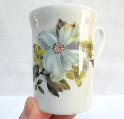 Vintage China Mug by Crown Prince of England: Featuring The Village of CUMBERLAND, B.C. with the B.C. Dogwood Pattern