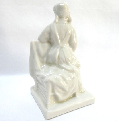 Antique FLORENCE NIGHTINGALE Crested China Figurine by Shelley of England, Featuring the Coat of Arms for Blackpool, England