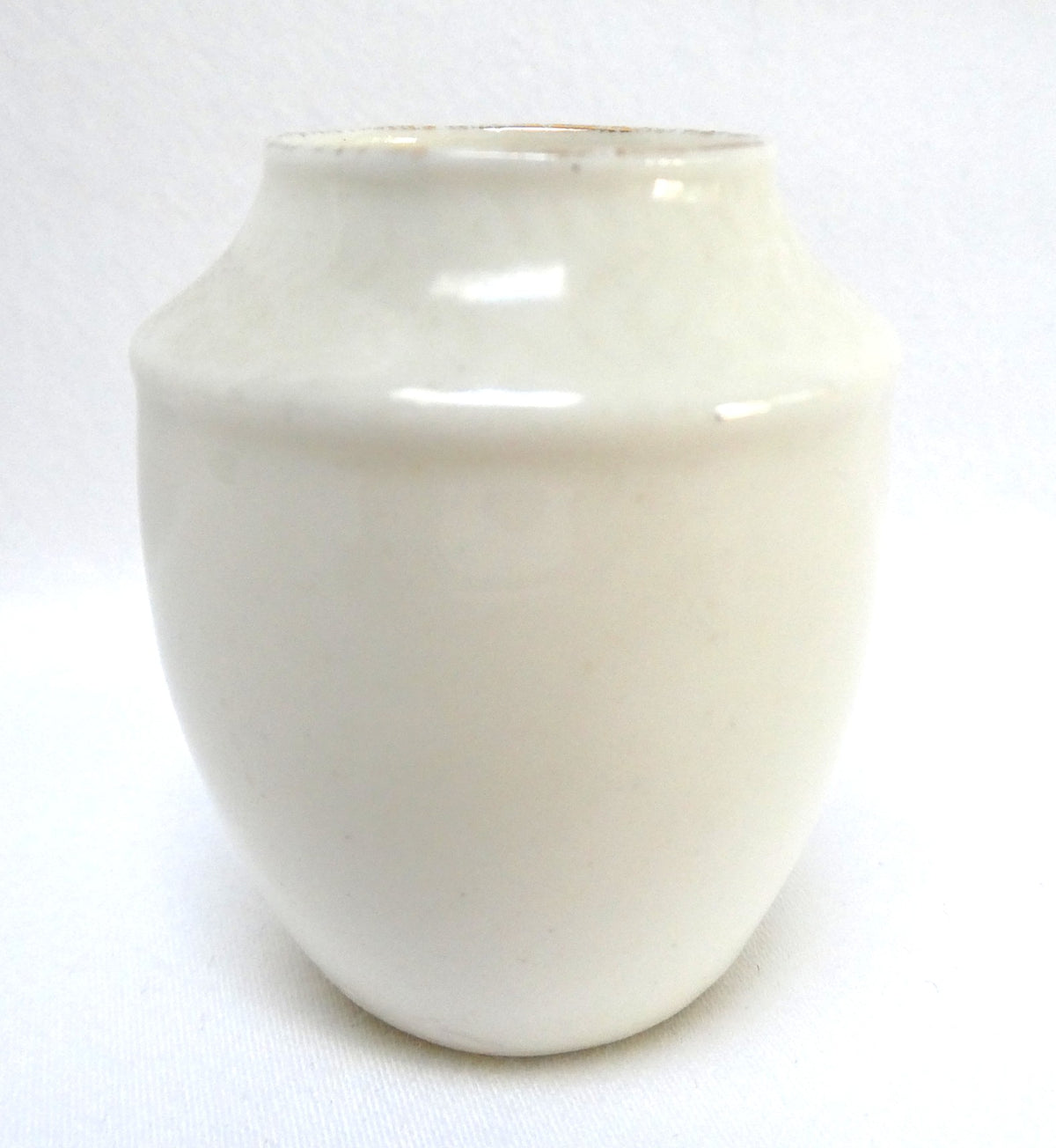 Antique Miniature White Porcelain Famous URN #195, Made by Savoy China Pottery Works: Featuring City of Edinburgh Coat of Arms